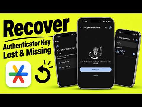How to Recover Google Authenticator key | Google Authenticator code lost | Missing