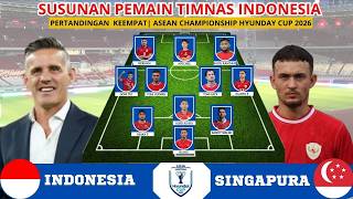 INDONESIA VS SINGAPORE: John Herdman Must Make Changes
