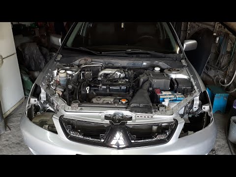 Mitsubishi Lancer 9.Как снять фару.How to remove the headlight.