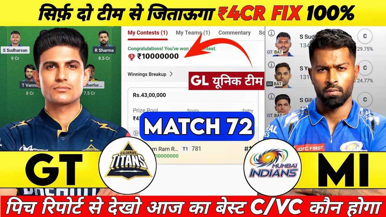 GT vs MI Pitch Report | Mullanpur Stadium Pitch Report | Today Match Pitch Report