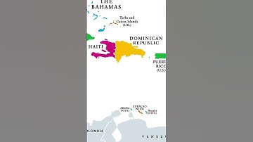 Map of Caribbean Islands Countries #carribean #bahamas #jamaica #shortsfeed #cuba #haiti #barbados
