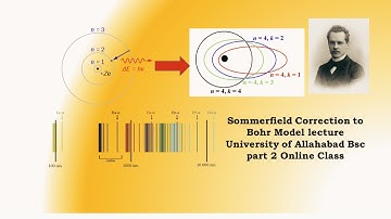 Sommerfeld modification of Bohr atom model | Bohr Sommerfeld model  fine line structure | Online
