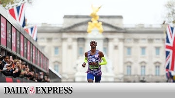 Sir Mo Farah completes his last marathon in London