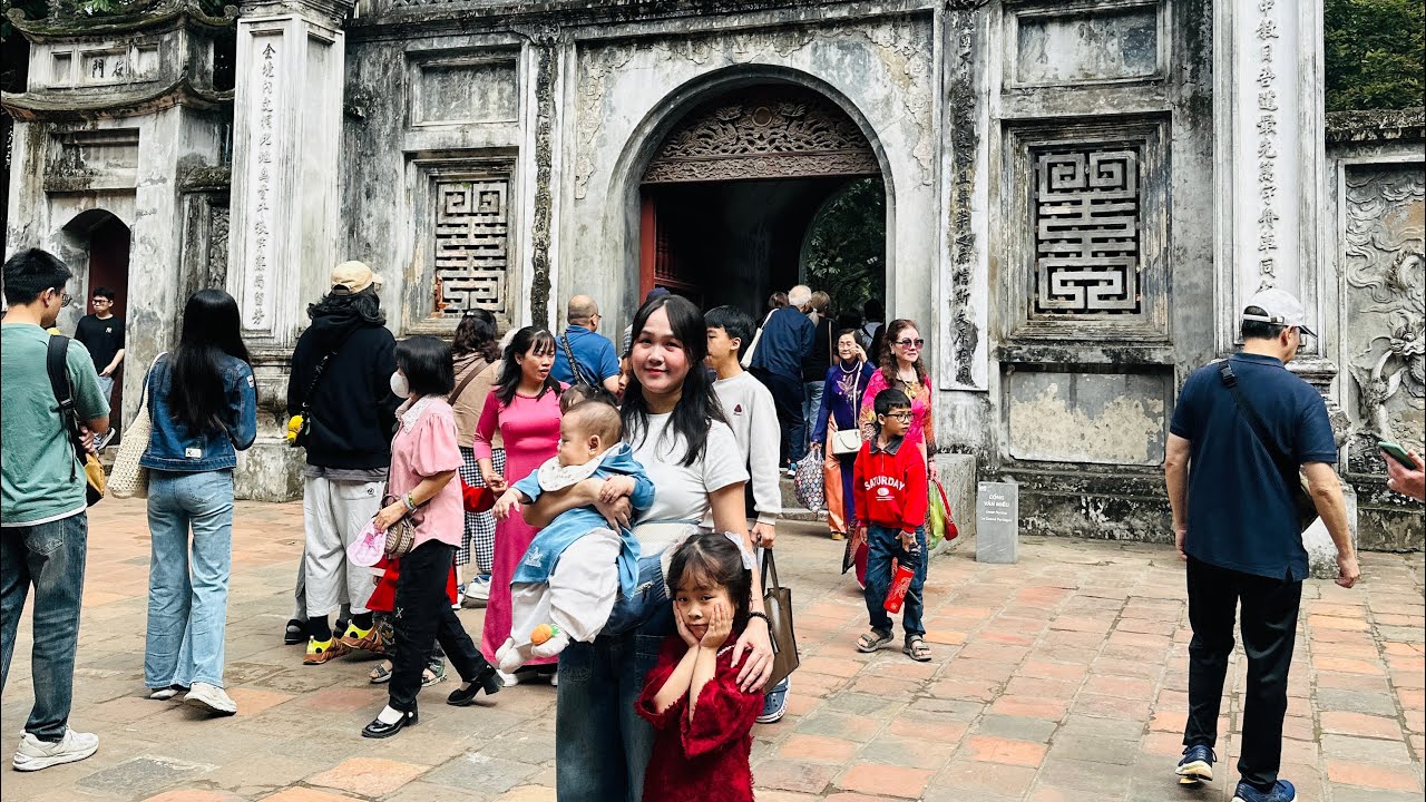 Asking for calligraphy at Văn Miếu Quốc Tử Giám on Nguyễn Thái Học Street, Hanoi HAPPY NEW YEAR 2026