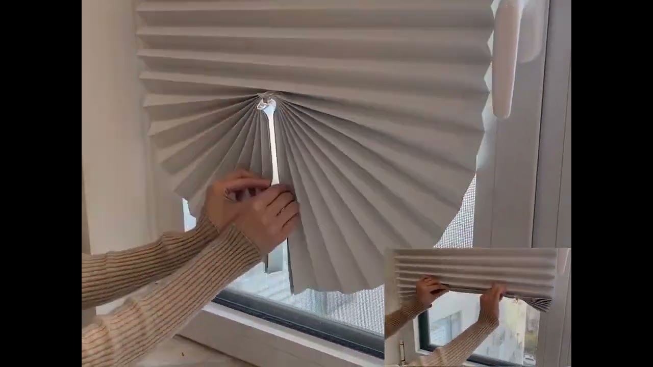 Self-Adhesive Pleated Blind High Shading Non-Woven Window Shade