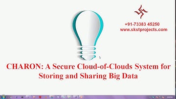 IEEE : CHARON: A Secure Cloud-of-Clouds System for Storing and Sharing Big Data