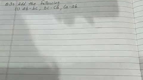 Ex 9.1, Q 3(i), Chapter 9, Algebric Expressions and Identities, Class 8 Math