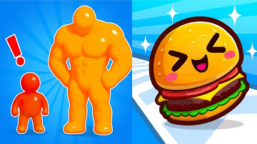 Tall Man Run VS Food run max All Levels android ios gameplay 