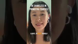 Be shameless in promoting yourself #freelancing #futureofwork #freelance