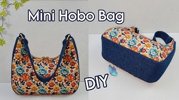 DIY Cara Membuat Tas/Mini Hobo Bag/Tutorial & Pattern