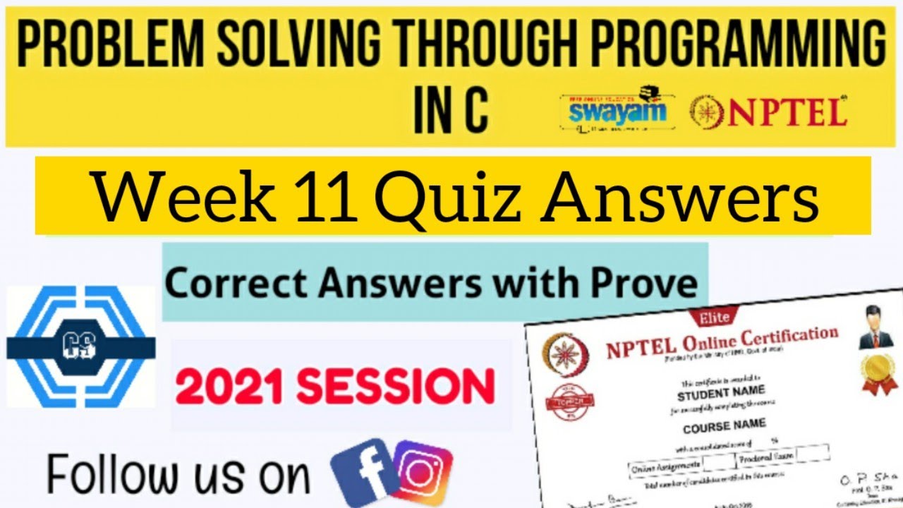 problem solving through programming in c week 11