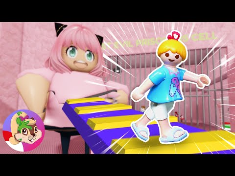 Di penjara dengan BFF!😬 Akankah Hannah melarikan diri?😅 Obby (Roblox) | Playmobil Familie Vogel