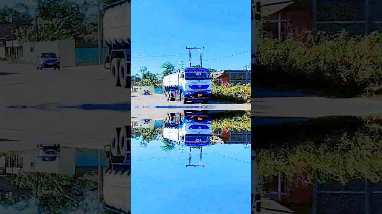 oil truck tanker truck running in water💙🩵🔥❤️👁️ 