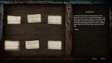 NOTICES: Guide Wanted (Witcher 3 In-Game Lore Read Aloud)