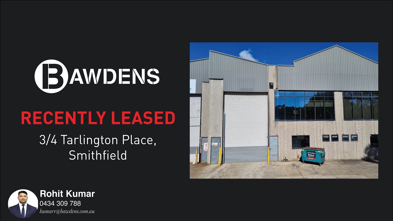 Recently Leased | 3/4 Tarlington Place, Smithfield - YouTube