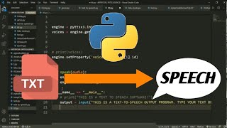 HOW TO MAKE TEXT TO SPEECH PROGRAM IN PYTHON
