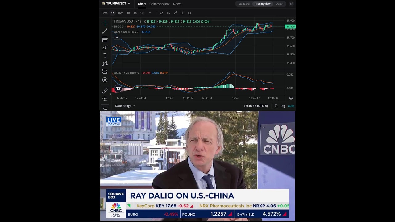 Ray Dalio at Davos, Switzerland ~ World Economic Forum Annual Meeting 2025 ~ $TRUMP Meme Coin