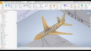 Guide to drawing the frame of an L1011 commercial aircraft