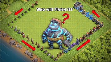 Level 1 Longest Defense Formation Challenge For Every Troop! Clash of Clans