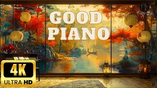 4K - Relaxing Piano Music: Good piano in a quiet space ♫ Soothing Music nervous system recovery