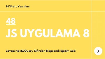 Javascript Dersleri || JQuery Dersleri -48- Uygulama 8 : Animasyon