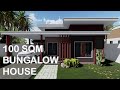 BUNGALOW HOUSE DESIGN (100 SQM) | Konsepto Designs