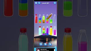 Water sort puz level 287 #androidgameplay #watersortpuzzle #shorts