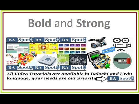 html5 tutorial, part 5 (Bold and Strong Element)