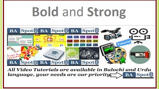 html5 tutorial, part 5 (Bold and Strong Element)