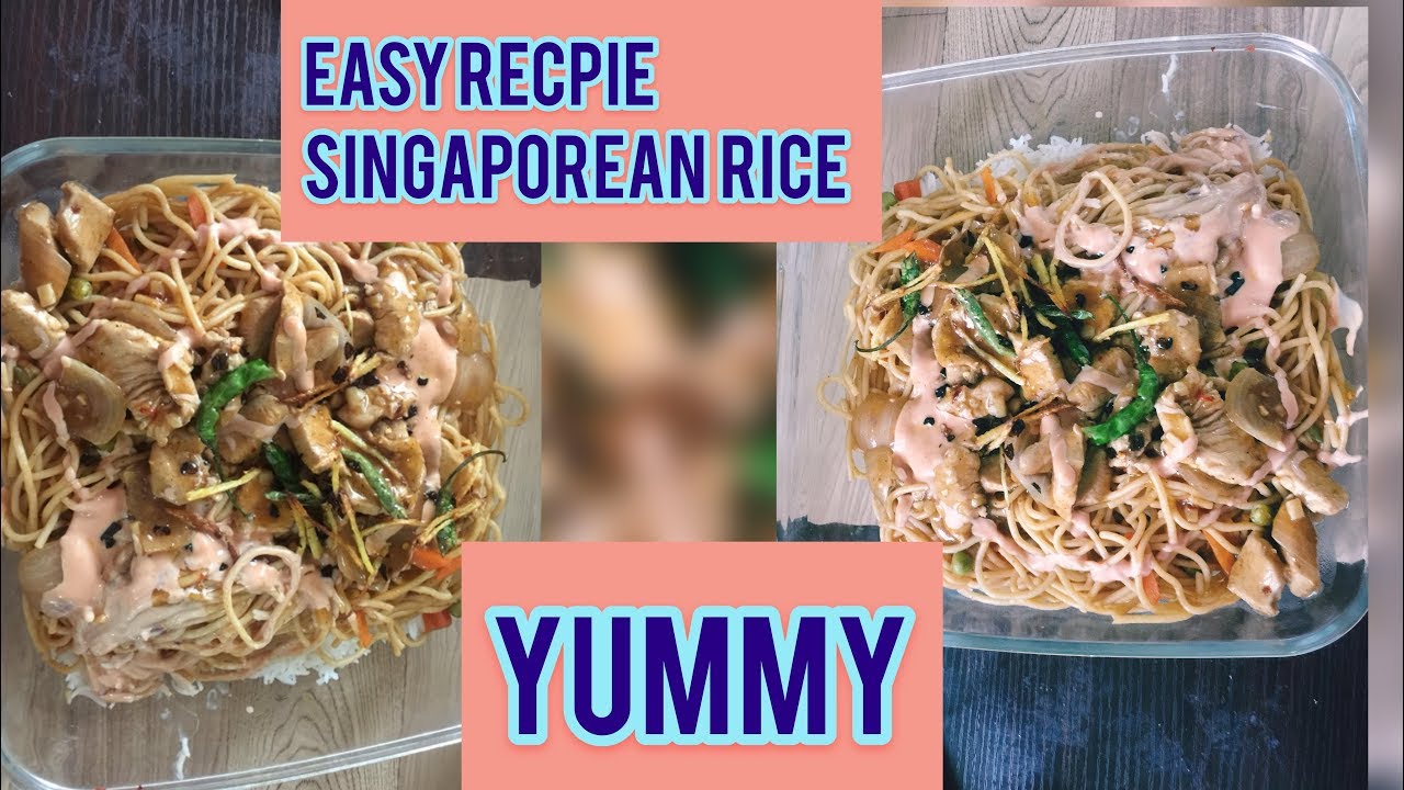 Easy and quick recipe Singaporean rice yummy rice special dinner