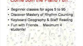 Beginner Piano Lessons in Mt. Pleasant, TX - Join the Fun Classes!