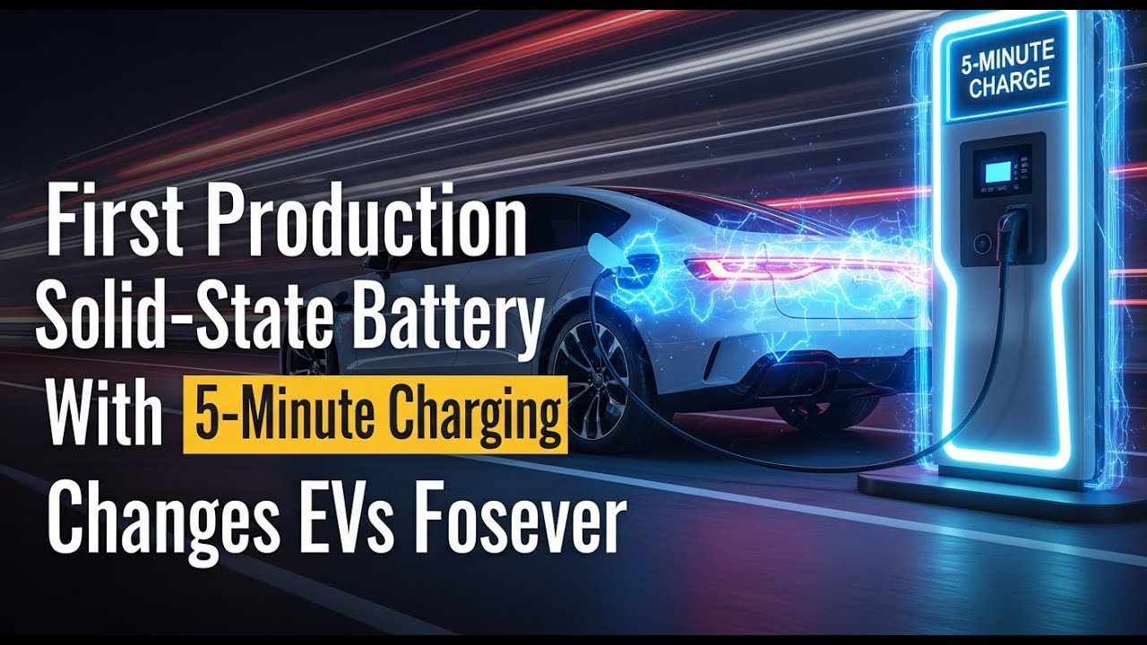 🚀 Первая серийная твердотельная батарея с 5-минутной зарядкой навсегда меняет представление об эл...