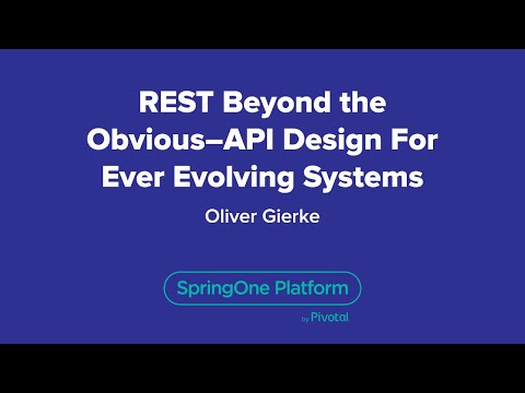 REST Beyond the Obvious - API Design for Ever-Evolving Systems