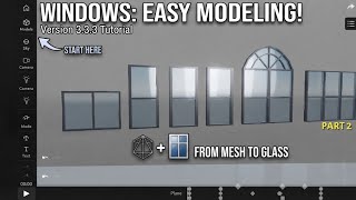 PART 2 : CREATE 3D WINDOWS PRISMA 3D TUTORIAL V3.3.3