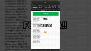Make Excel Do The Work For You! #flashfill