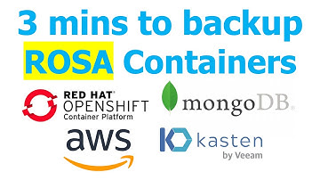 ROSA Backup - 3 mins to protect containers on ROSA Cluster by Yongkang | Kubernetes Backup