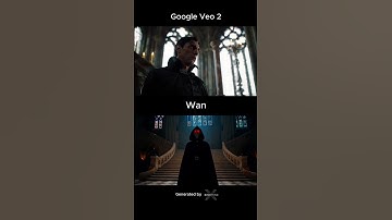Comparison Google Veo 2 dan Wan 2.1 #ai  #veo2 #googleveo2 #shorts