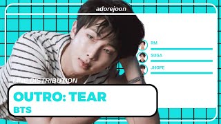 BTS - OUTRO : TEAR (line distribution + color coded)