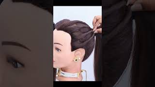 Easy Donut Bun Hairstyle Stylish Hairstyle hairstyletutorial shorts