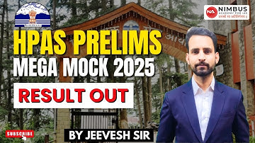 HPAS PRELIMS MEGA MOCK 2025 | RESULT OUT #hpas #has #hppsc