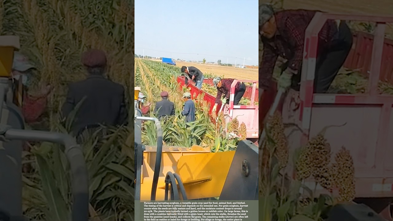 How Sorghum is Harvested with Modern Combines 