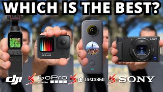 Best Youtube Camera Battle: DJI vs GoPro vs Sony vs Insta360 | 4 Viral YouTube Cameras