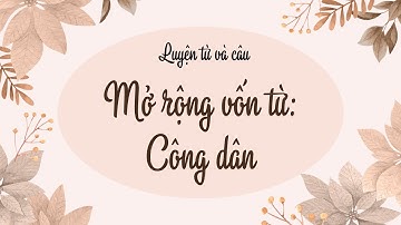 Luyện từ và câu: Mở rộng vốn từ: Công dân - Tuần 20 - Tiếng Việt lớp 5 [OLM.VN]