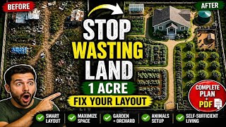 1 Acre Homestead Layout (Step-by-Step Plan for Garden, Animals & Self-Sufficient Living)
