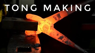 Forging Blacksmith Tongs - Power Hammer and Hand Techniques