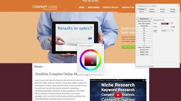 SiteBildZ EZ Editor: Content Tab Explained