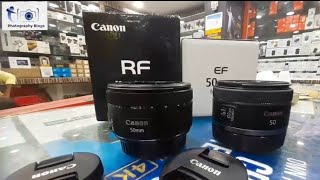 CANON RF-50mm Vs Canon EF-50mm | Lens Comparison | #canon #RfLenses |