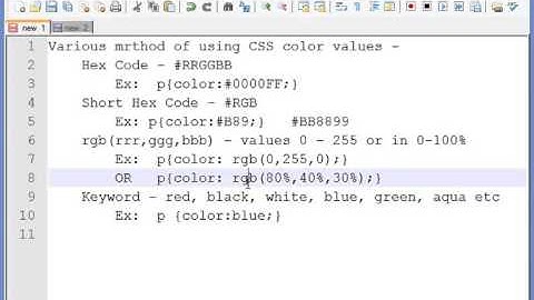 CSS tutorial for beginners - CSS Colors video lecture-06