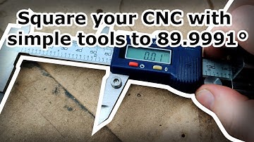 Squaring a CNC Gantry Machine with Simple Tools and Math