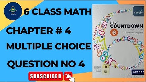 Class 6 Math Exercise 4B Multiple Choice Question 4